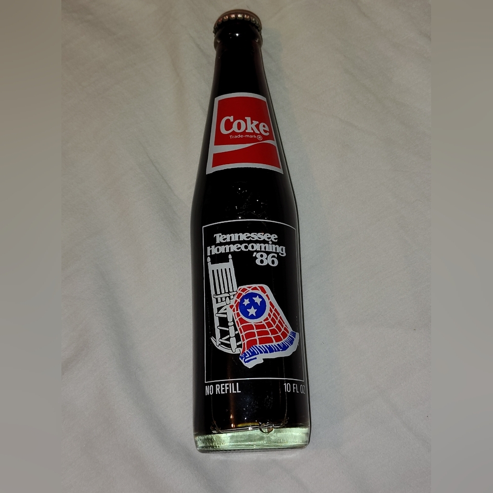 Vintage Coca-Cola Homecoming 1986 Celebration Centennial Bottle Glass 10oz